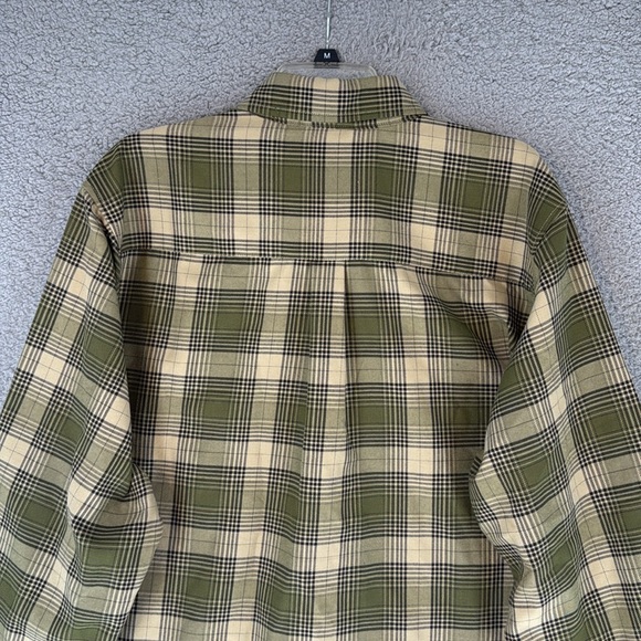 Dixxon .300 Blackout flannel Olive and Beige Plaid Men's XL Shirt pearl snap - Picture 11 of 12